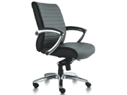 Modeern Leather Medium Back Chair